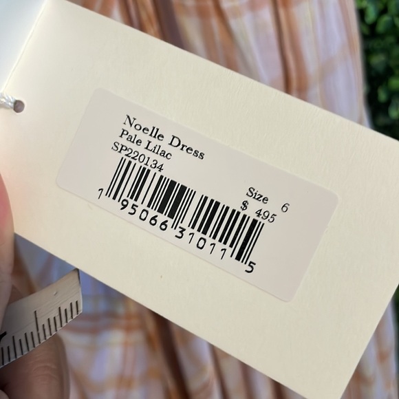 NWT ULLA JOHNSON Noelle Dress in Pale Lilac - Picture 7 of 12